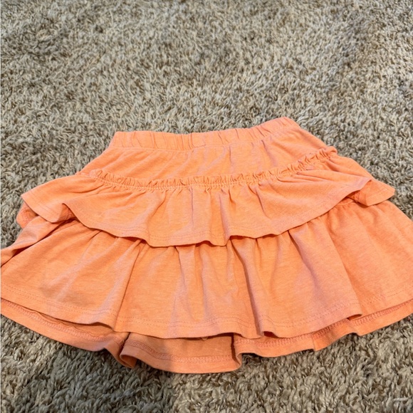 NWOT Vibrant Orange Layered Kids Skirt - Picture 7 of 7